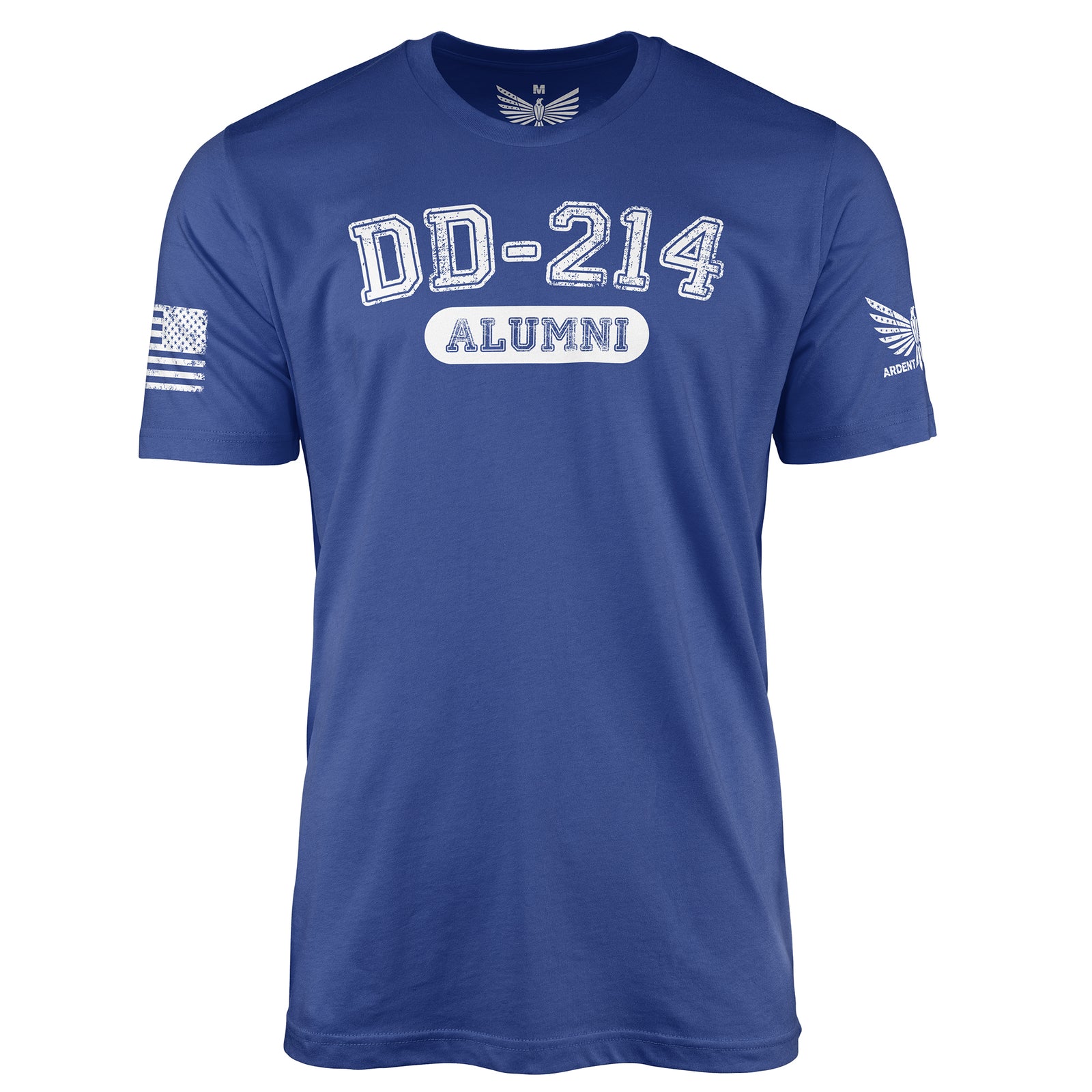 DD-214 Alumni-Men's Shirt-True Royal-S-Ardent Patriot Apparel Co.