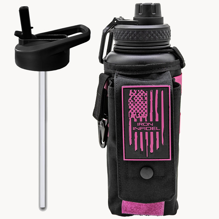 32oz Compact Battle Bottles - Iron Infidel-Water Bottles-Valkyrie-Ardent Patriot Apparel Co.