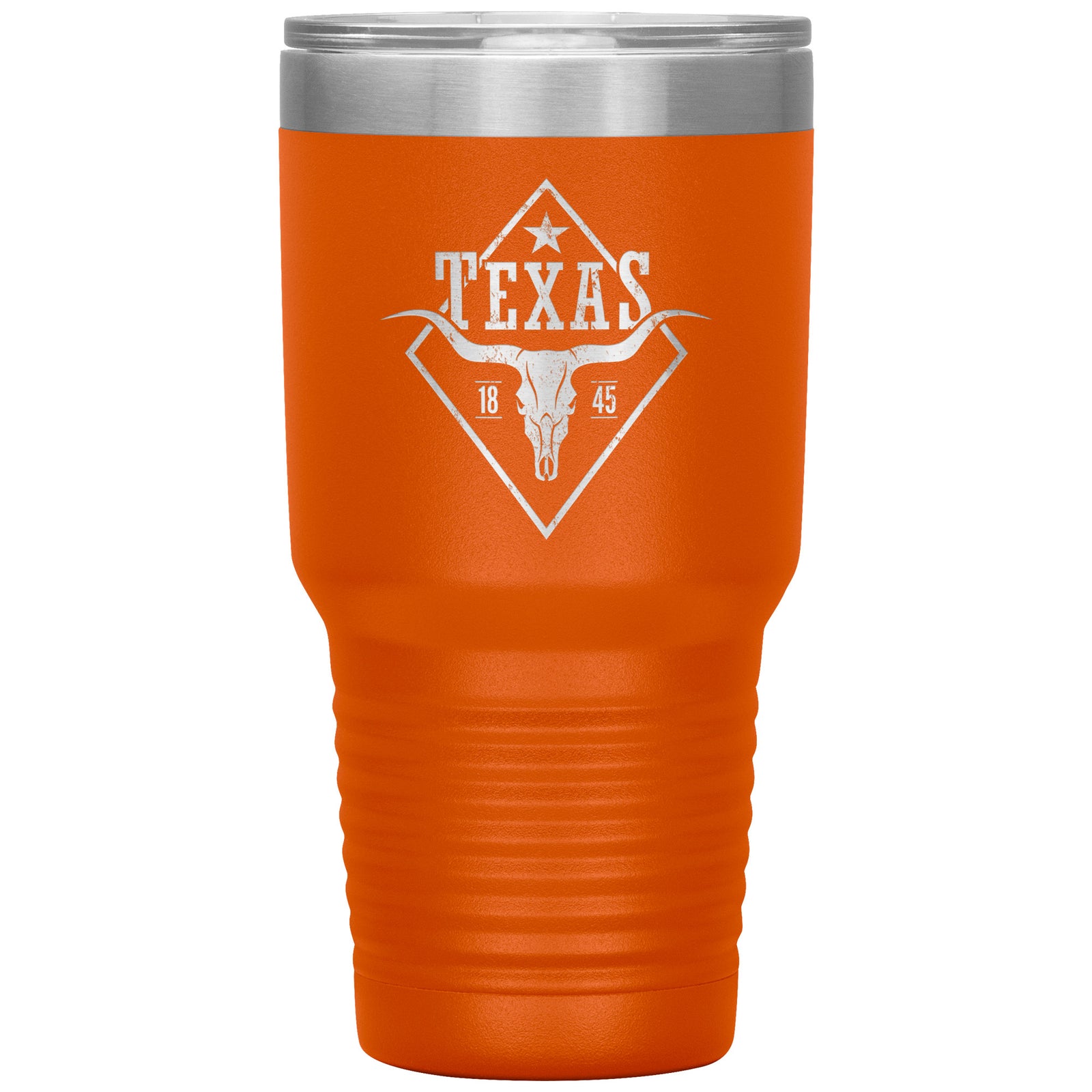 Texas Longhorn Tumbler 30oz-Tumblers-Orange Tumbler-Ardent Patriot Apparel Co.