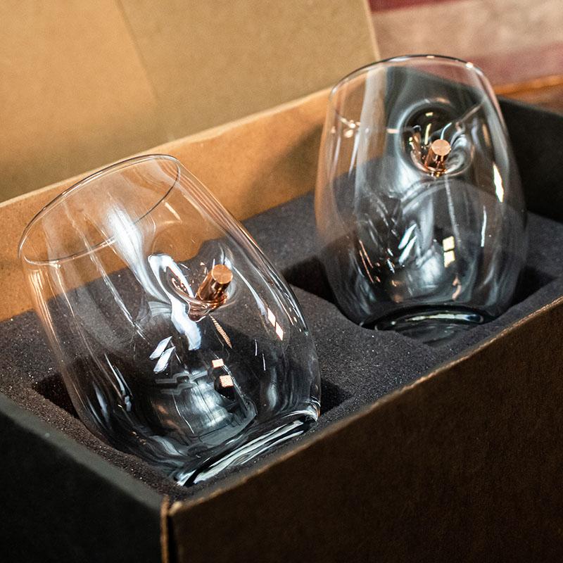 BenShot Gift Sets-Handmade Glass-Two Wine Glass Gift Set-Ardent Patriot Apparel Co.