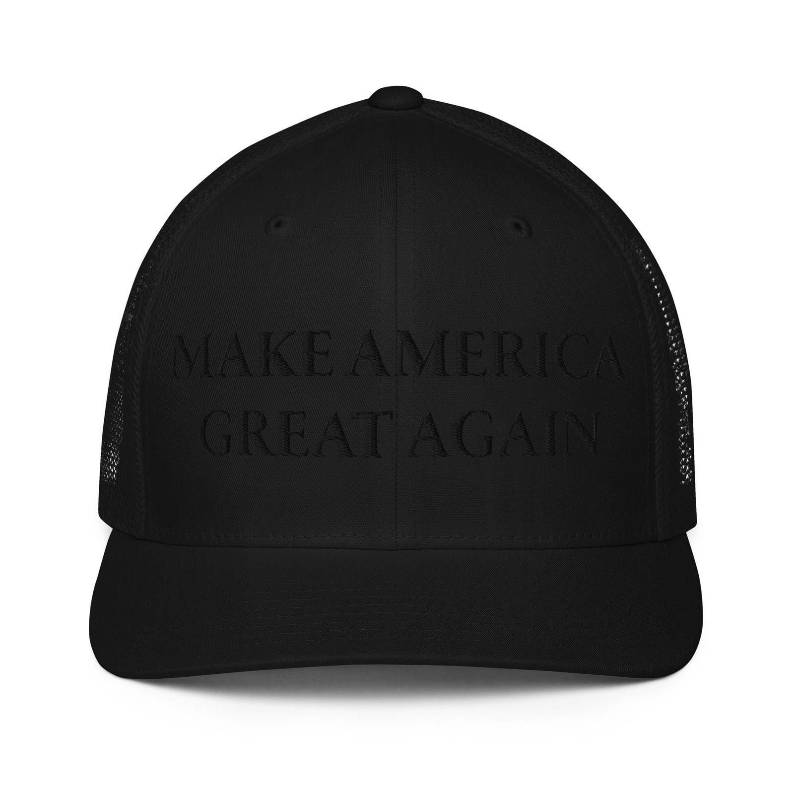 Blackout Maga Flexfit Trucker Hat-Hats-Ardent Patriot Apparel Co.