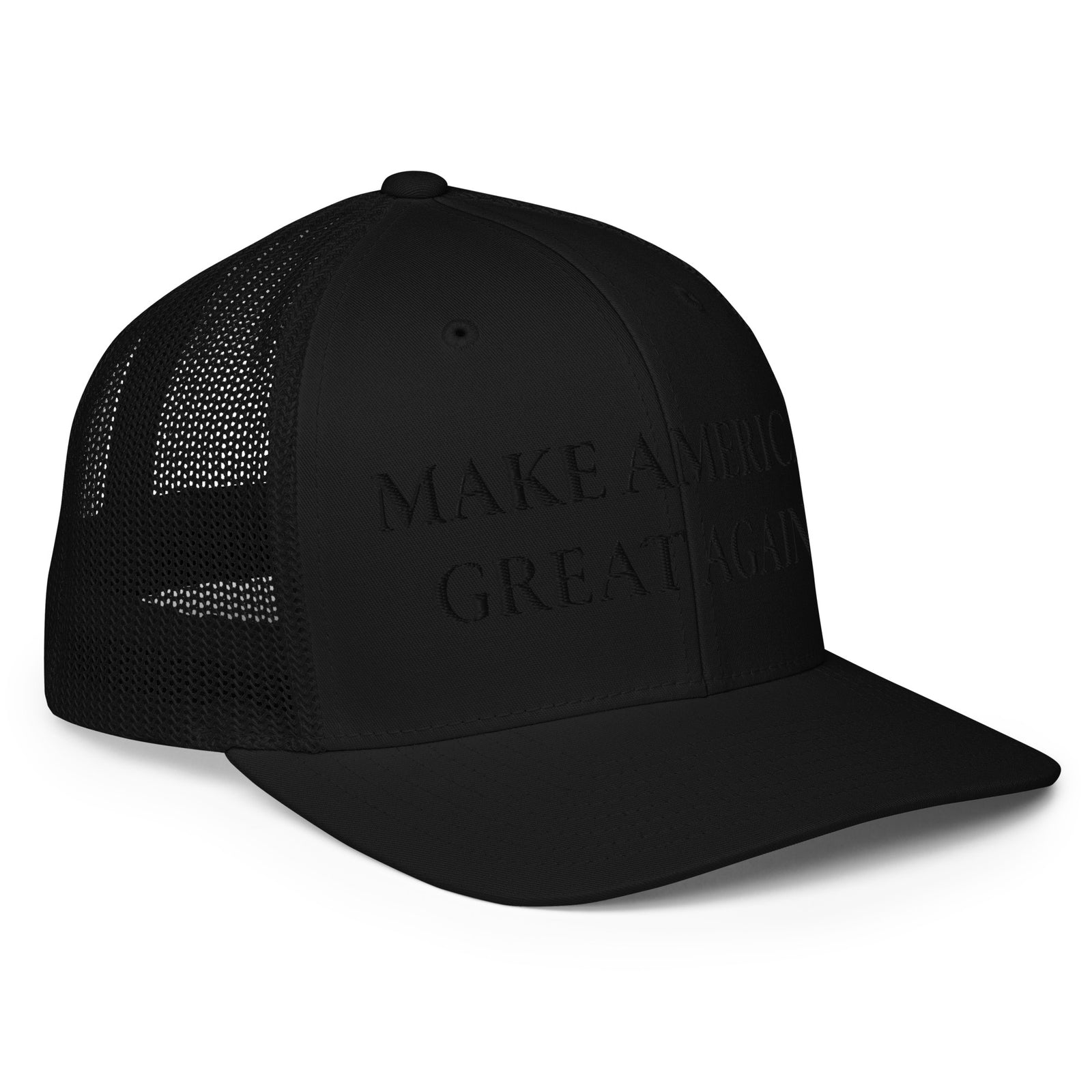 Blackout Maga Flexfit Trucker Hat-Hats-Ardent Patriot Apparel Co.