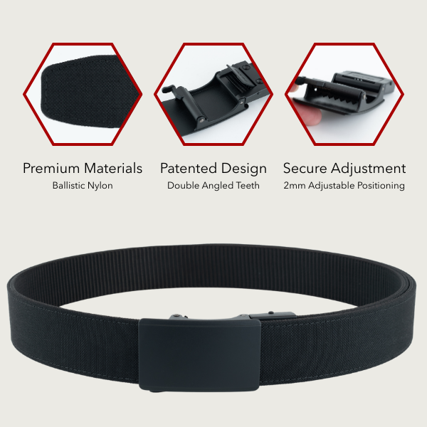 Protector 1.0 EDC Belt 1.5" Width For Everyday Carry - 2ND AMEN EDC