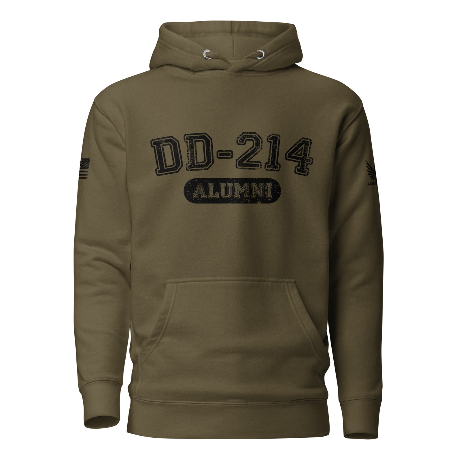 DD-214 Alumni Hoodie-Premium Hoodie-S-Ardent Patriot Apparel Co.