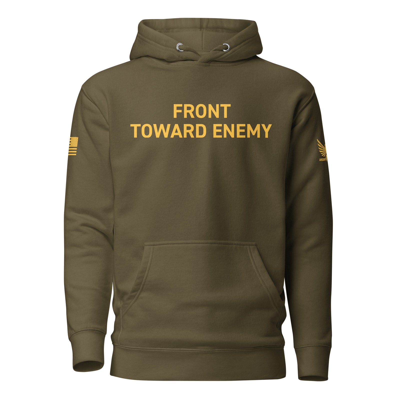 Front Toward Enemy Hoodie-Premium Hoodie-S-Ardent Patriot Apparel Co.