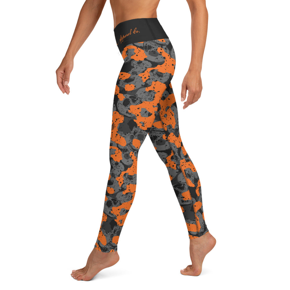 Halloween Skull Camo Leggings-Leggings-Ardent Patriot Apparel Co.
