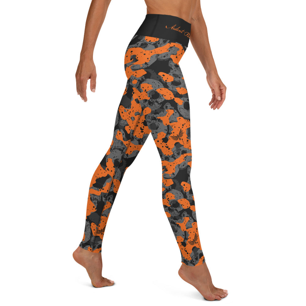Halloween Skull Camo Leggings-Leggings-Ardent Patriot Apparel Co.