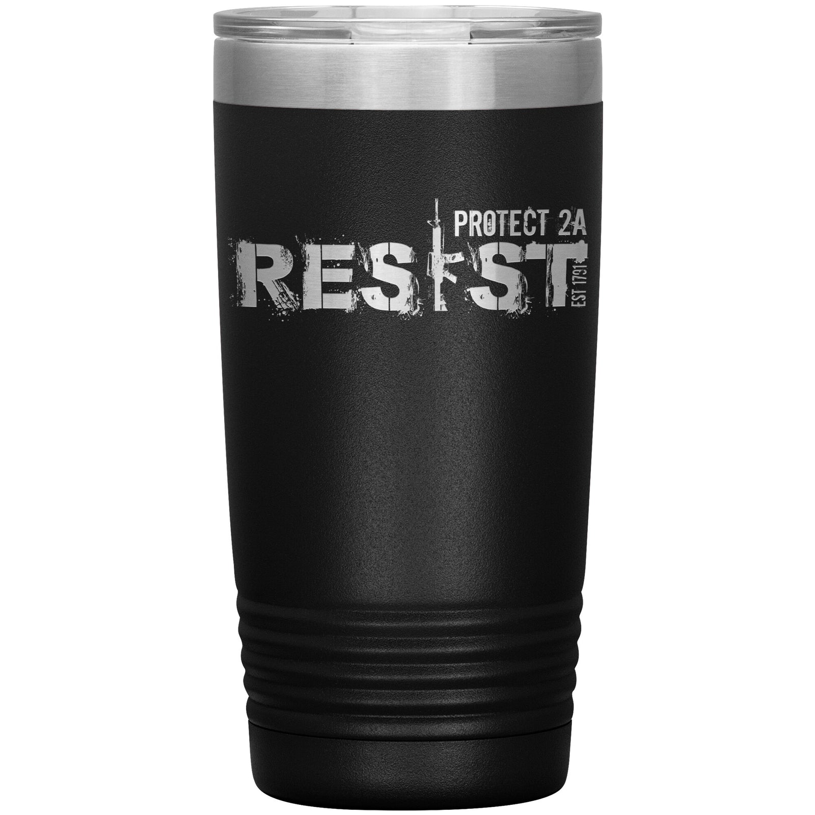 Resist Tumbler 20oz-Tumblers-Black Tumbler-Ardent Patriot Apparel Co.