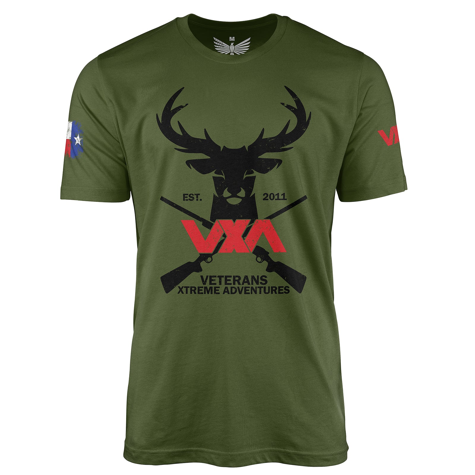 VXA Texas Stag Hunter-Men's Shirt-Black-S-Ardent Patriot Apparel Co.