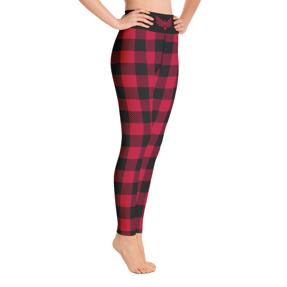 Buffalo Plaid Leggings-Leggings-Ardent Patriot Apparel Co.