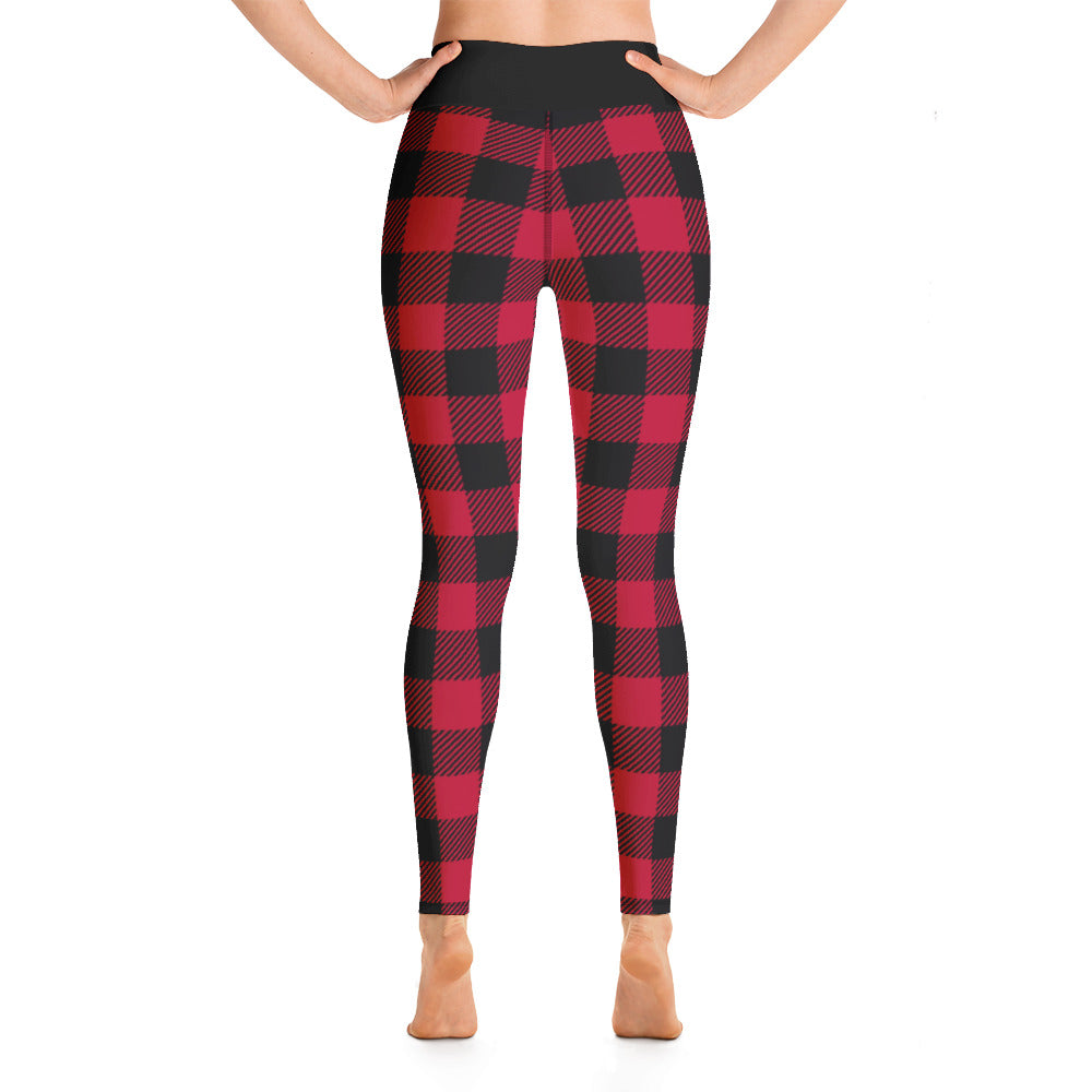 Buffalo Plaid Leggings-Leggings-Ardent Patriot Apparel Co.