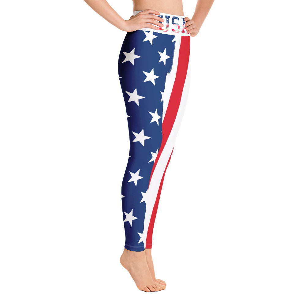 Team USA Leggings-Leggings-Ardent Patriot Apparel Co.