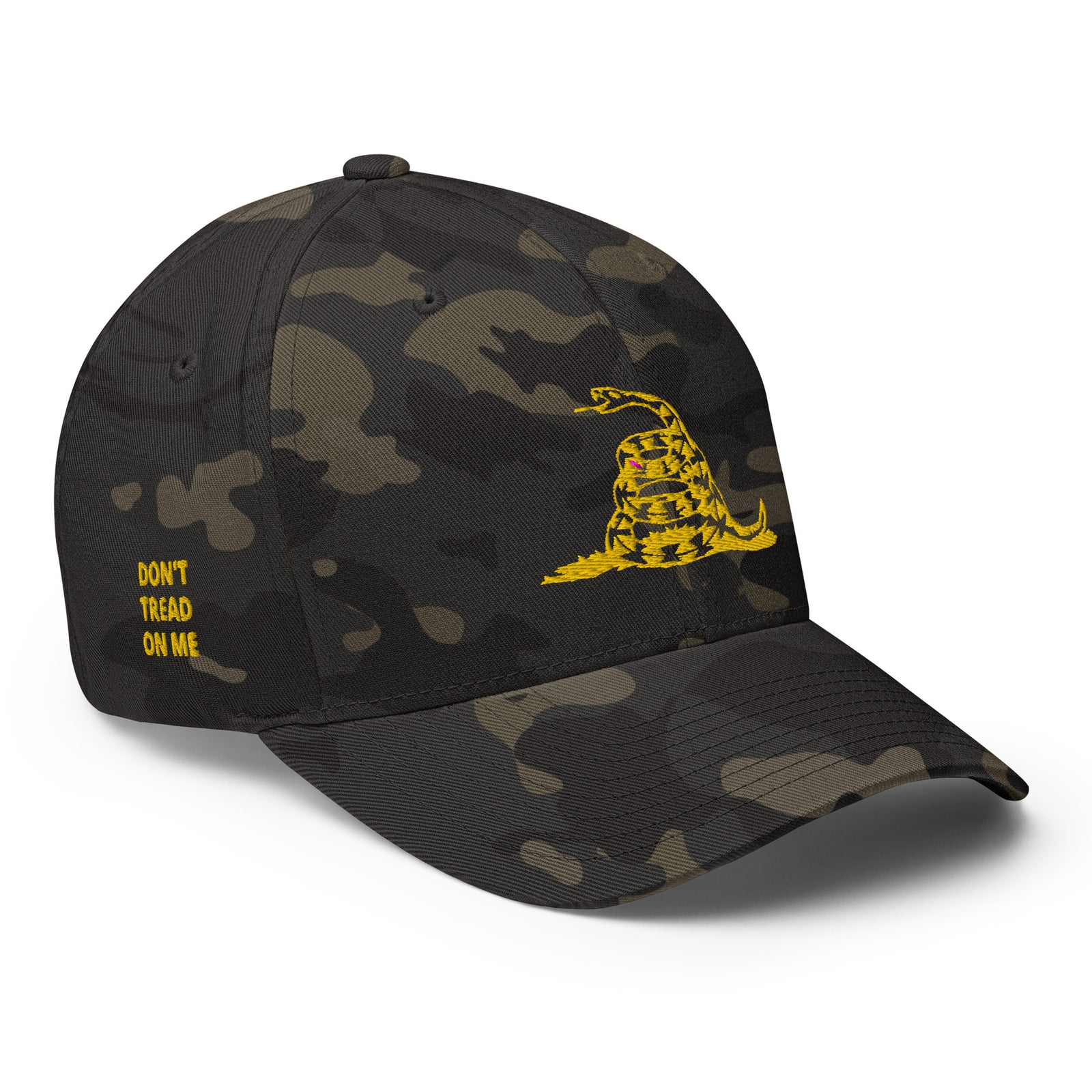 Don't Tread On Me Flexfit Hat-Hats-Multicam Black-S/M-Ardent Patriot Apparel Co.