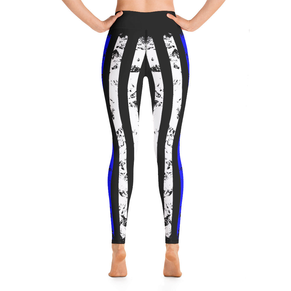 Thin Blue Line Leggings-Leggings-Ardent Patriot Apparel Co.