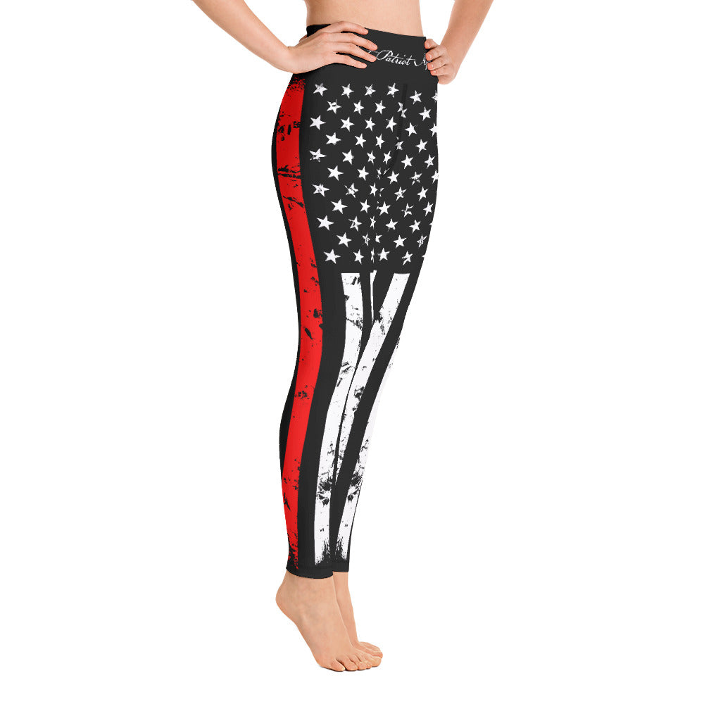 Thin Red Line Leggings-Leggings-Ardent Patriot Apparel Co.