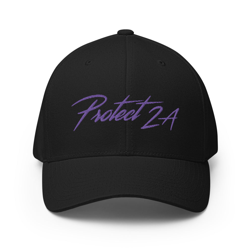 Rad Protect 2A Flexfit Hat (Purple)-Hats-Ardent Patriot Apparel Co.