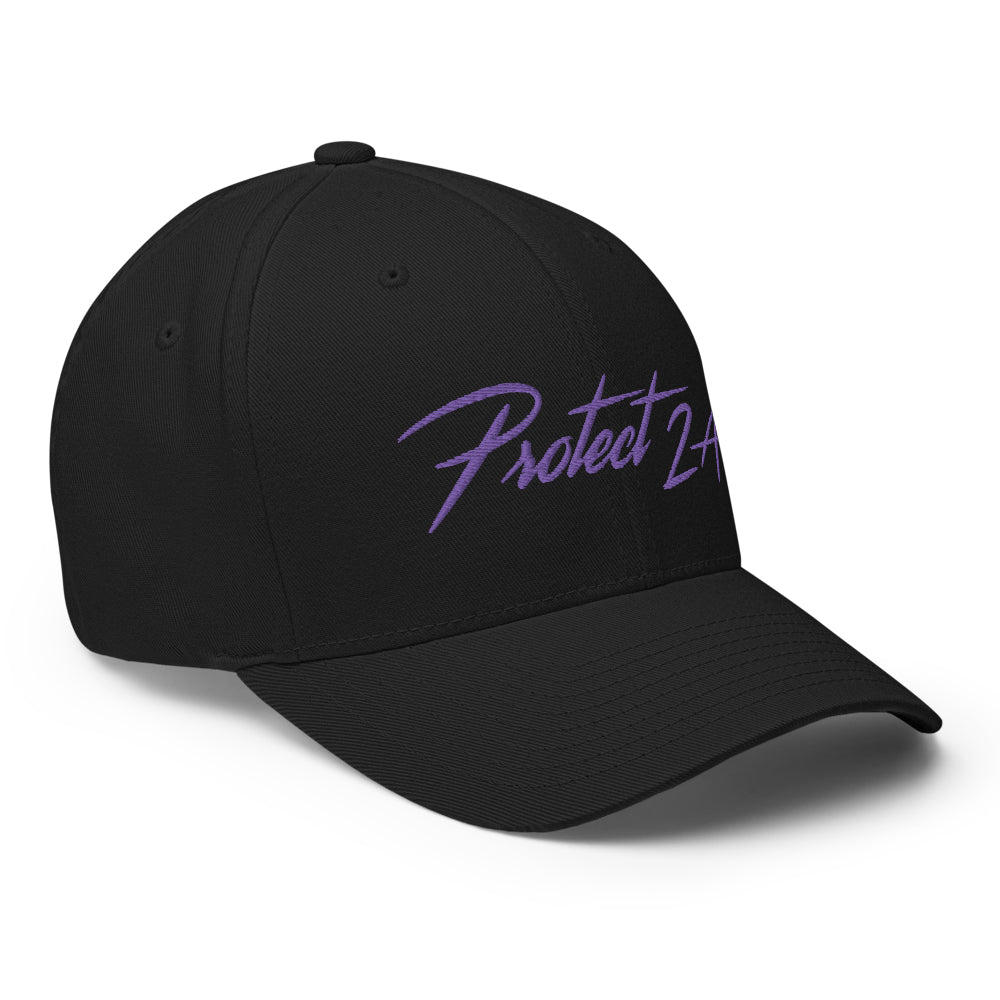 Rad Protect 2A Flexfit Hat (Purple)-Hats-Black-S/M-Ardent Patriot Apparel Co.