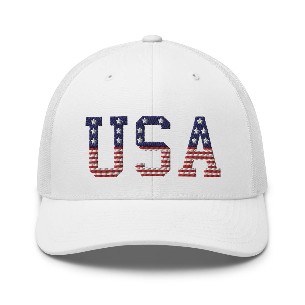 Team USA Trucker Hat-Hats-Ardent Patriot Apparel Co.