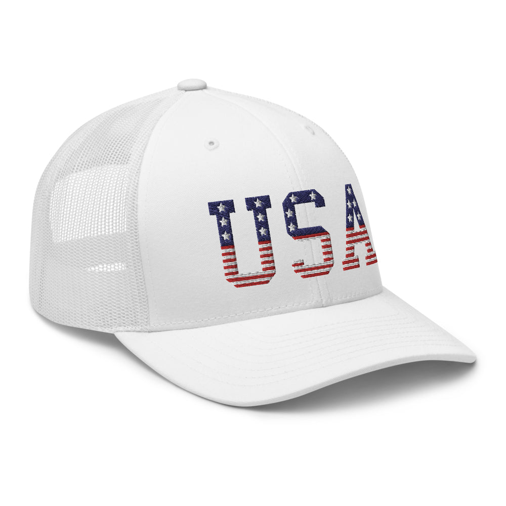 Team USA Trucker Hat-Hats-Ardent Patriot Apparel Co.