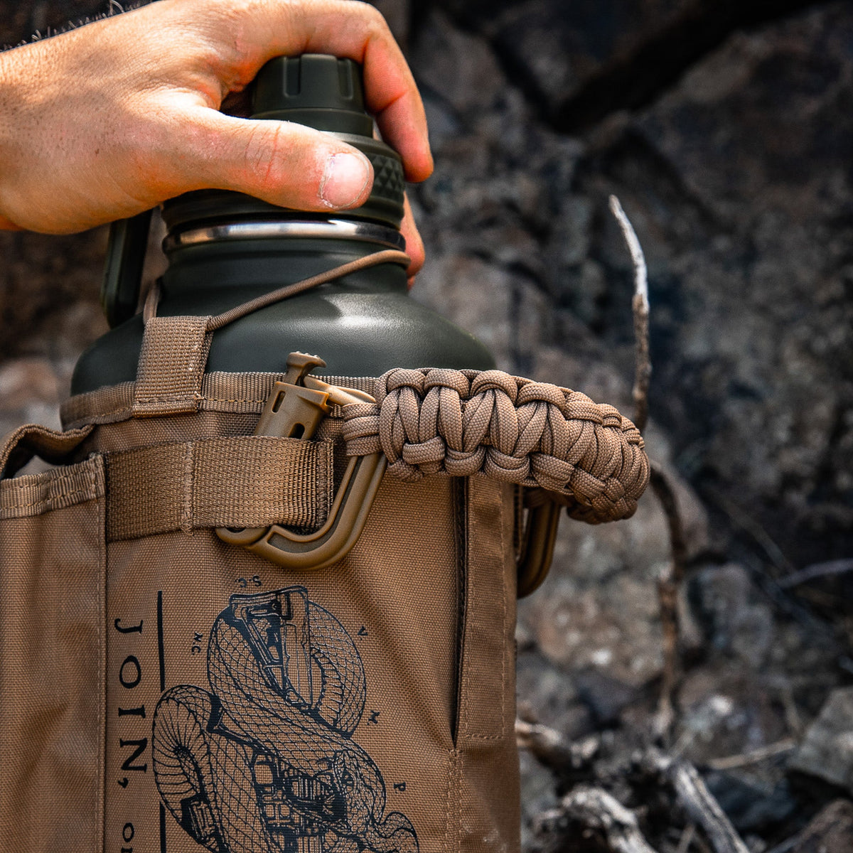 Paracord Handles - Iron Infidel-Water Bottle Accessories-Ardent Patriot Apparel Co.