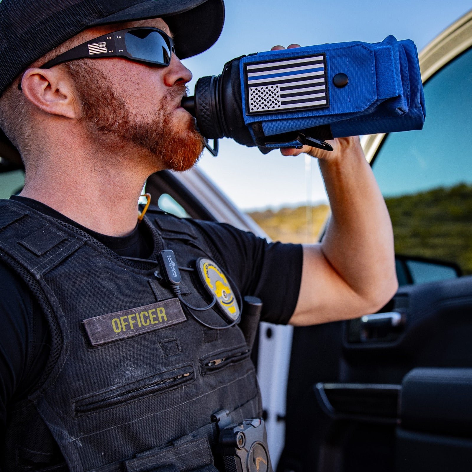 32oz Compact Battle Bottles - Iron Infidel-Water Bottles-Ardent Patriot Apparel Co.