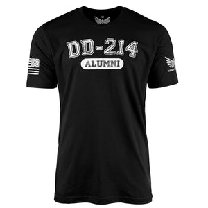DD-214 Alumni-Men's Shirt-Black-XS-Ardent Patriot Apparel Co.