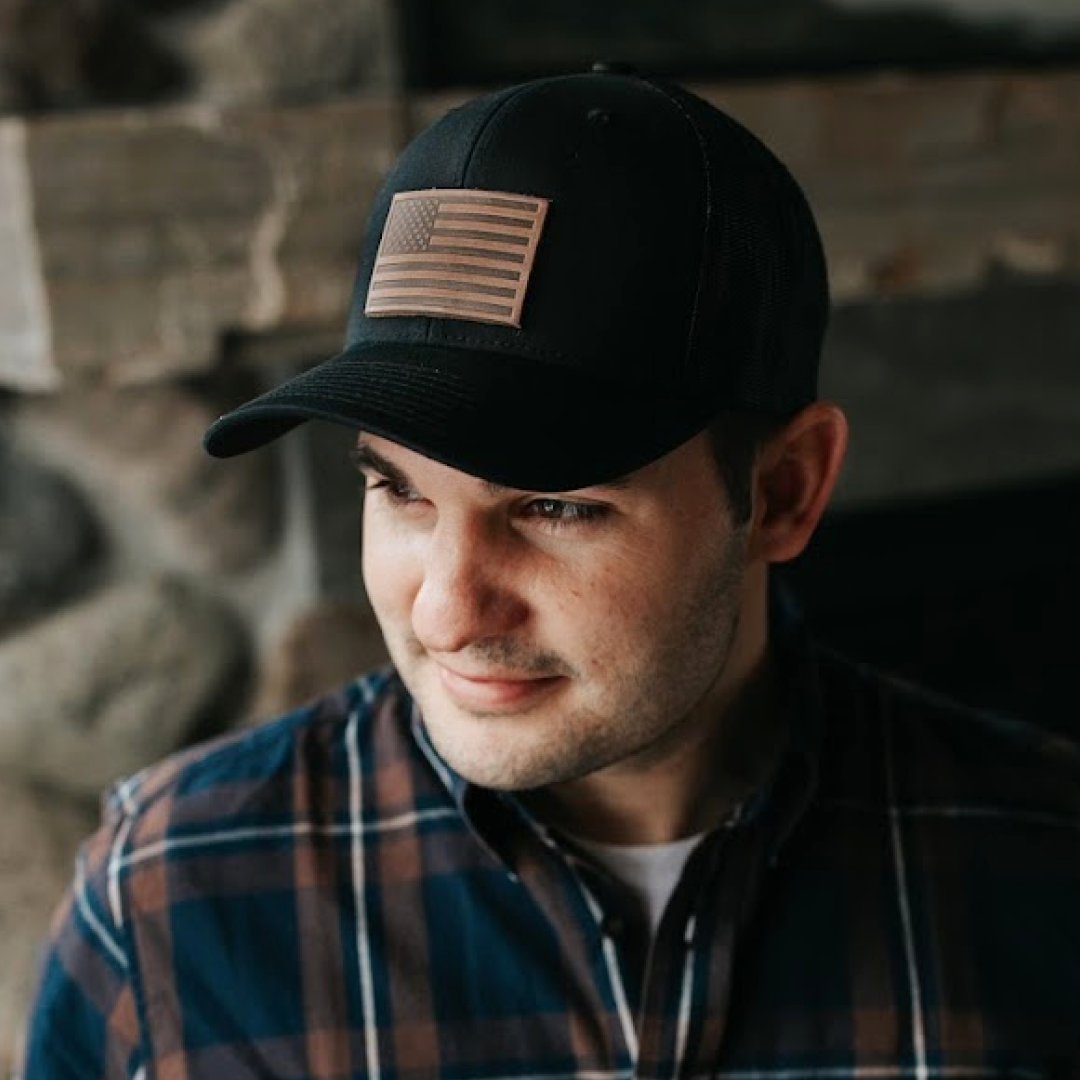 American Flag Hat - Range Leather Co.-Hats-Ardent Patriot Apparel Co.