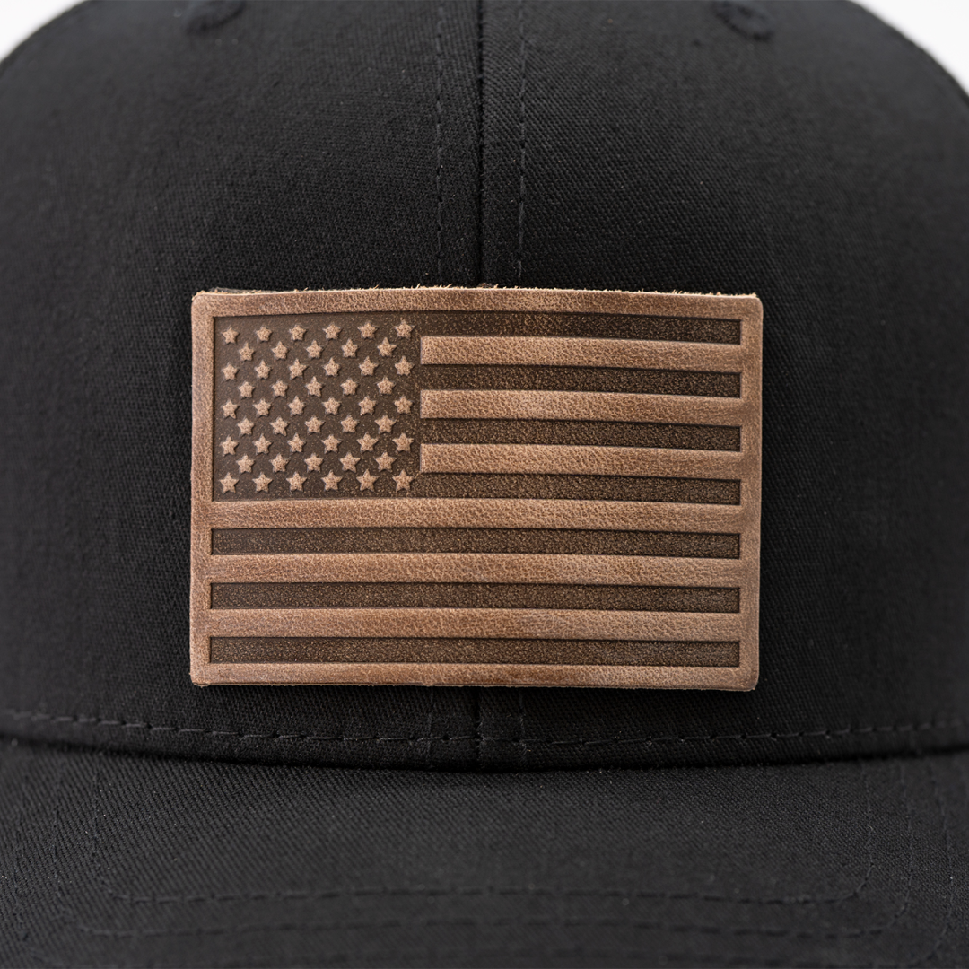 American Flag Hat - Range Leather Co.-Hats-Ardent Patriot Apparel Co.