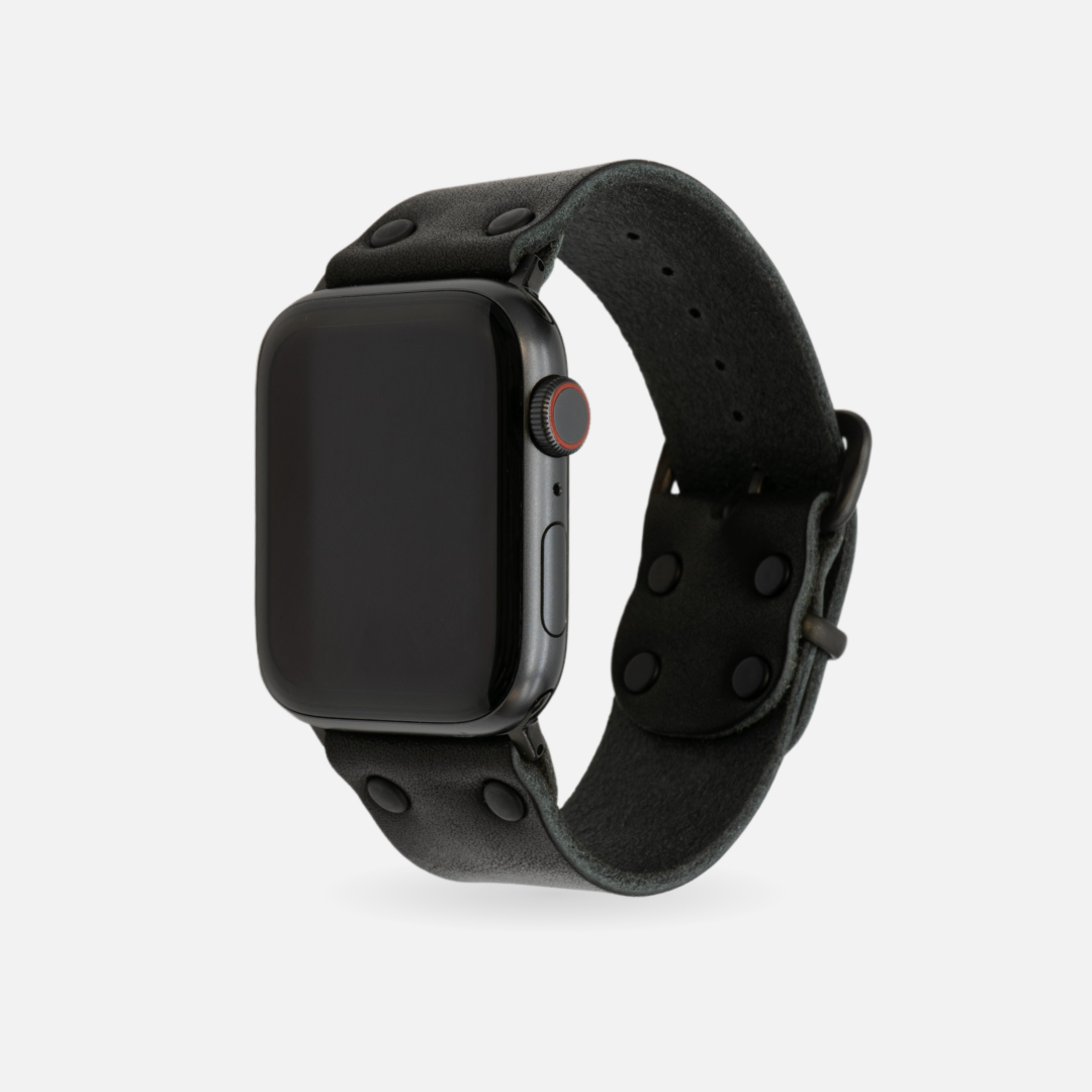 Apple Watch Band - Range Leather Co.-Watch Band-Black-40/41/42 MM-Ardent Patriot Apparel Co.
