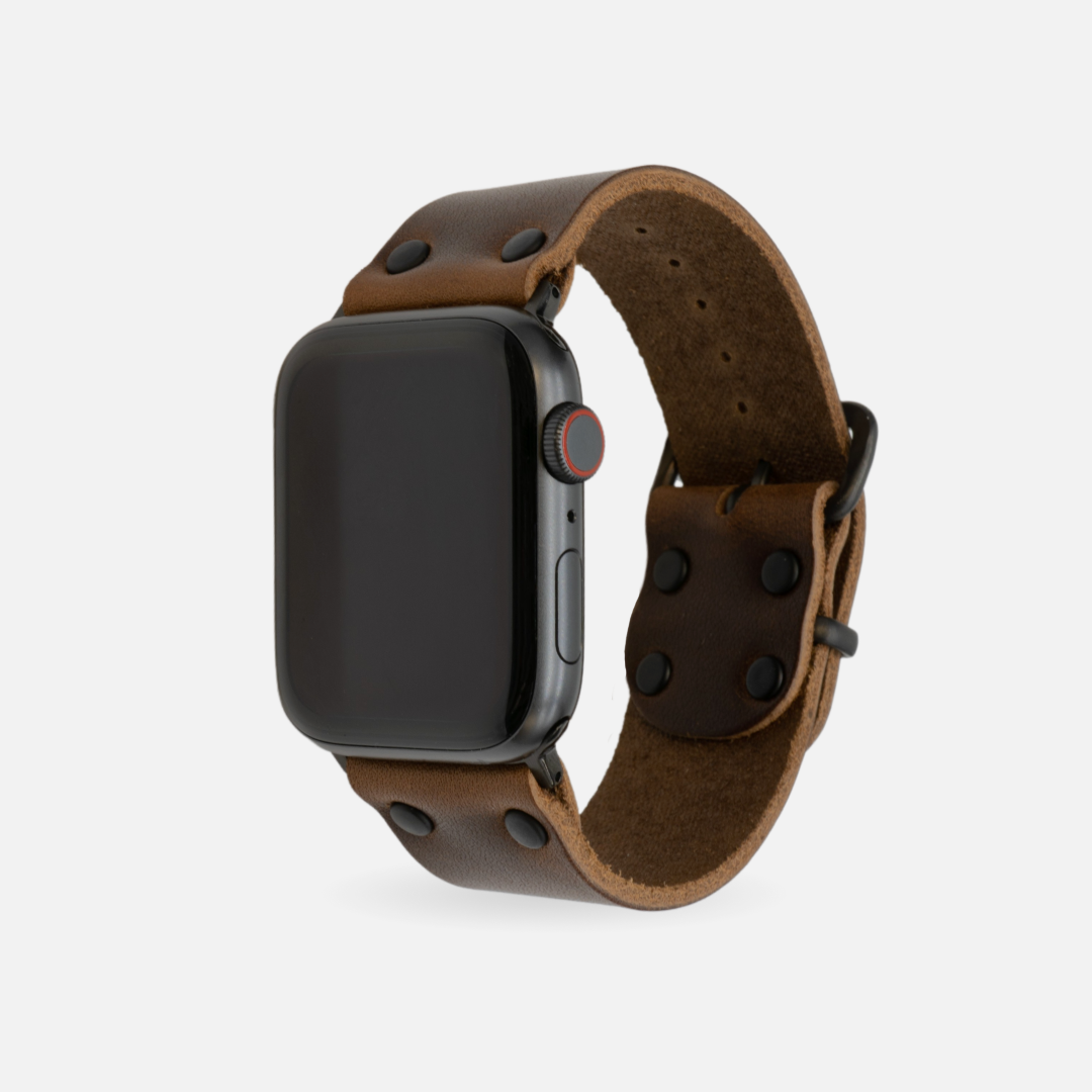 Apple Watch Band - Range Leather Co.-Watch Band-Nut Brown-40/41/42 MM-Ardent Patriot Apparel Co.