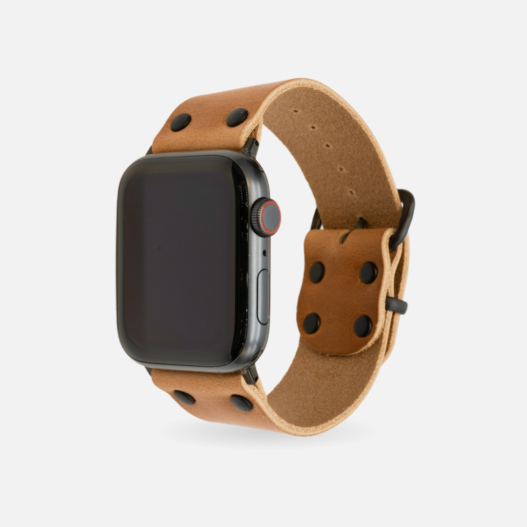 Apple Watch Band - Range Leather Co.-Watch Band-Natural-40/41/42 MM-Ardent Patriot Apparel Co.