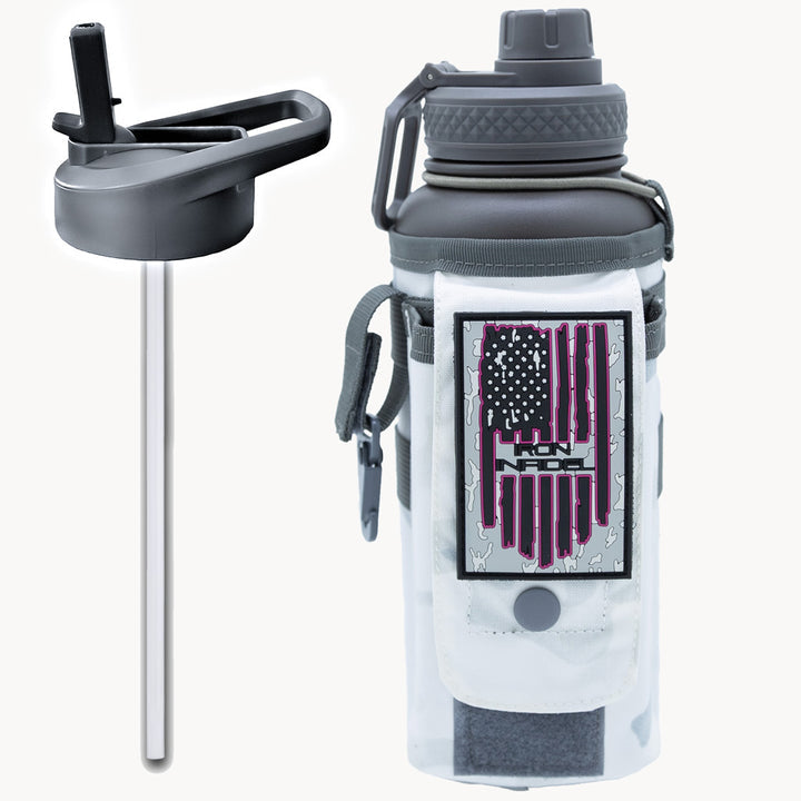 32oz Compact Battle Bottles - Iron Infidel-Water Bottles-Arctic Camo-Ardent Patriot Apparel Co.