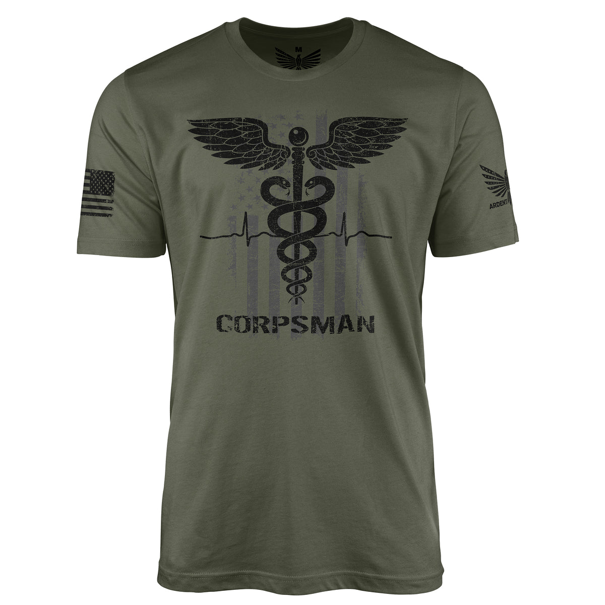 Corpsman-Men's Shirt-Military Green-XS-Ardent Patriot Apparel Co.