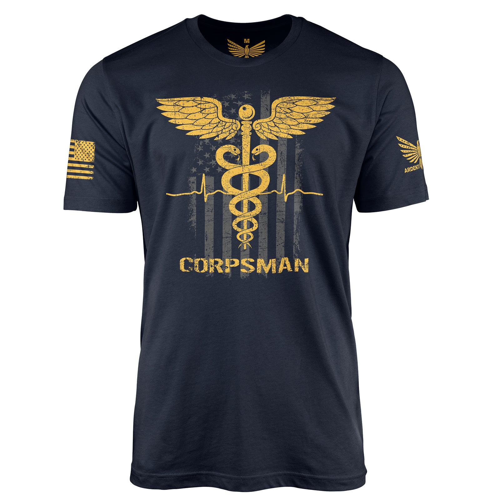 Corpsman-Men's Shirt-Navy-XS-Ardent Patriot Apparel Co.