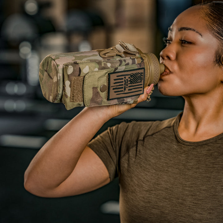 32oz Compact Battle Bottles - Iron Infidel-Water Bottles-Ardent Patriot Apparel Co.