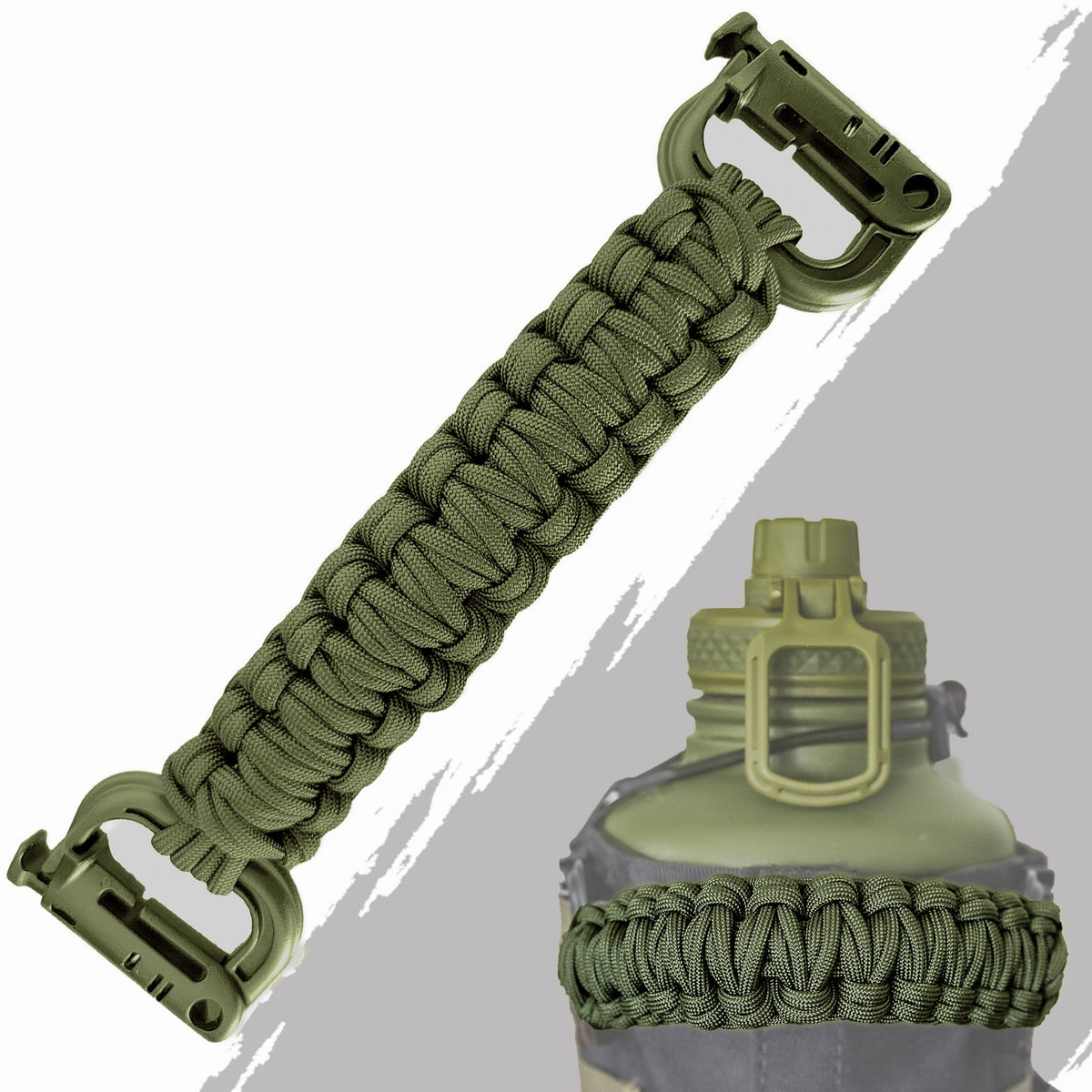 Paracord Handles - Iron Infidel-Water Bottle Accessories-Green-Ardent Patriot Apparel Co.