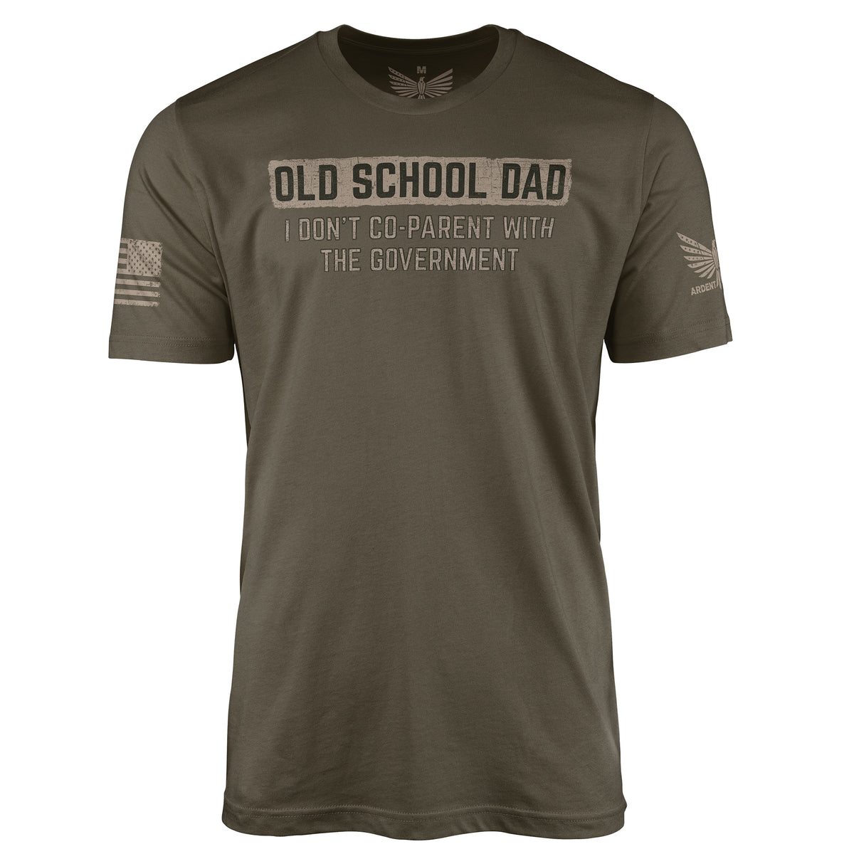 Old School Dad-Men&#39;s Shirt-Army-S-Ardent Patriot Apparel Co.