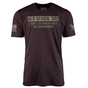 Old School Dad-Men's Shirt-Oxblood Black-S-Ardent Patriot Apparel Co.