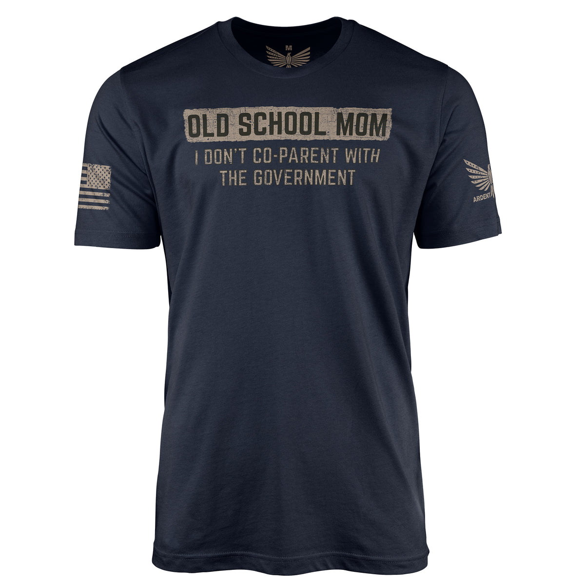 Old School Mom-Women&#39;s Shirt-Navy-XS-Ardent Patriot Apparel Co.