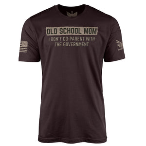 Old School Mom-Women's Shirt-Oxblood Black-S-Ardent Patriot Apparel Co.