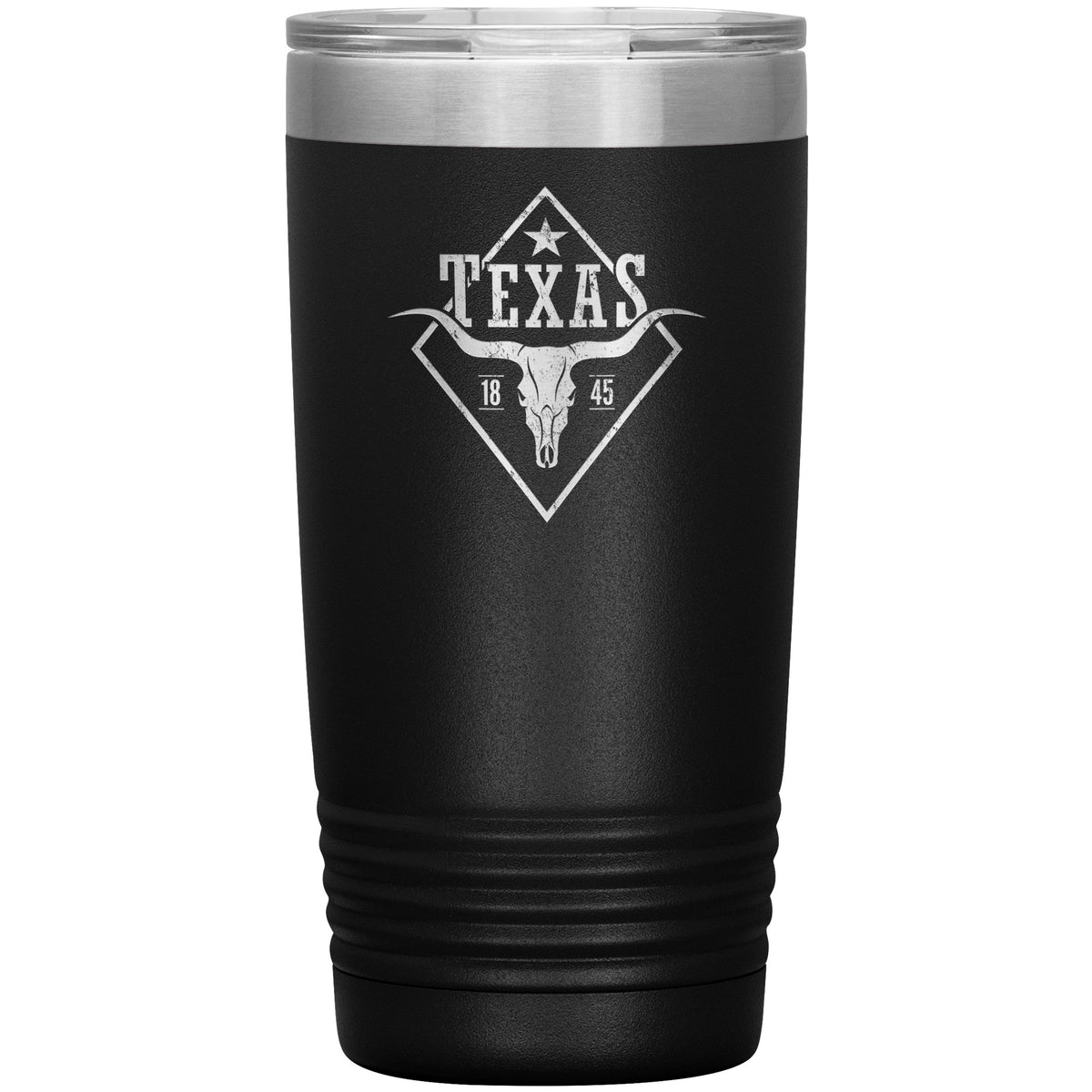 Texas Longhorn Tumbler 20oz-Tumblers-Black Tumbler-Ardent Patriot Apparel Co.