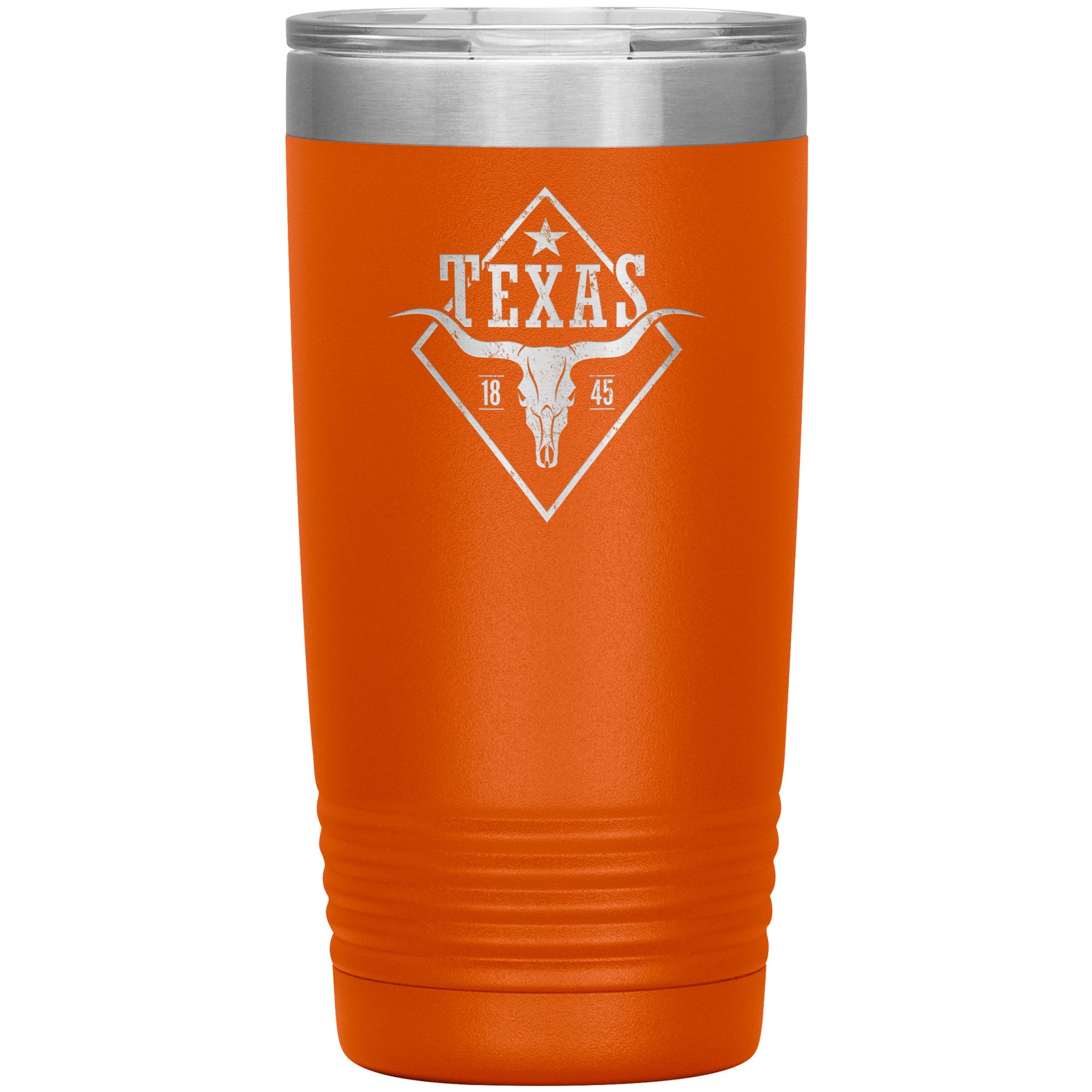 Texas Longhorn Tumbler 20oz-Tumblers-Orange Tumbler-Ardent Patriot Apparel Co.