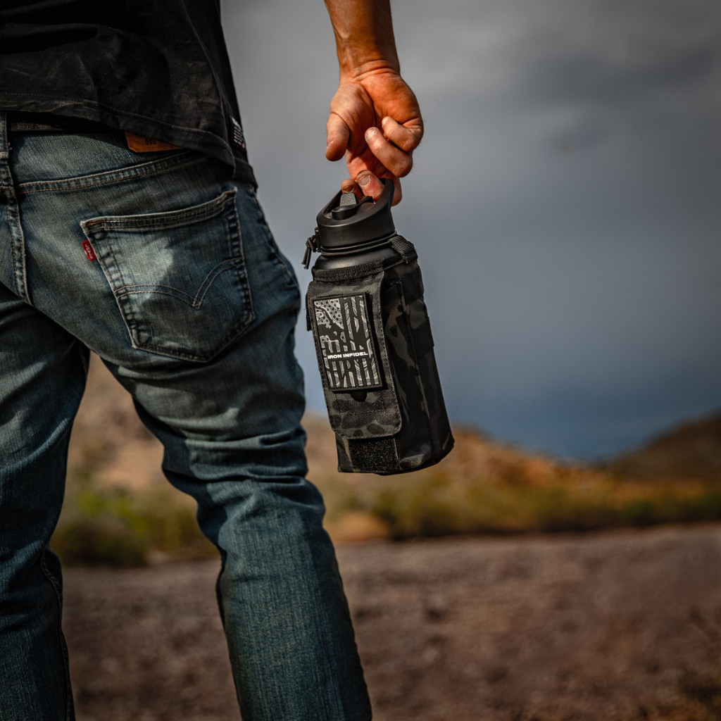 32oz Compact Battle Bottles - Iron Infidel-Water Bottles-Ardent Patriot Apparel Co.