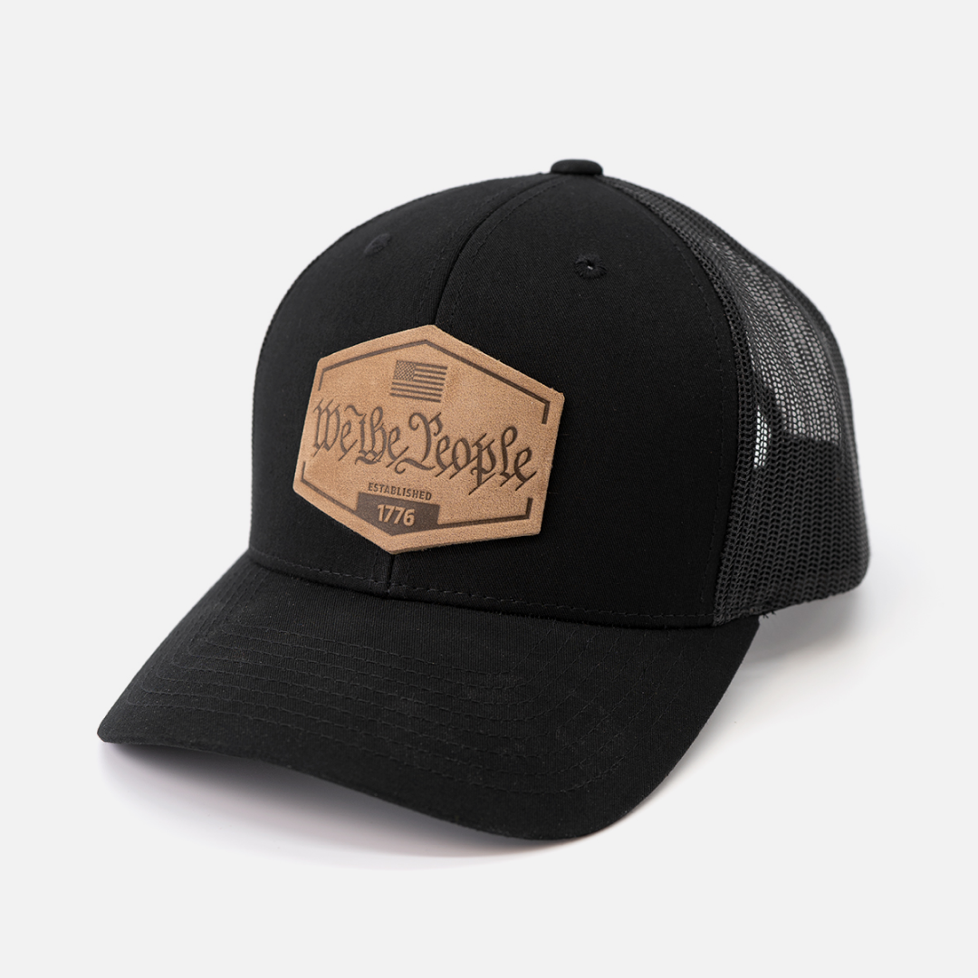 We The People Hat - Range Leather Co.-Hats-Black-Ardent Patriot Apparel Co.