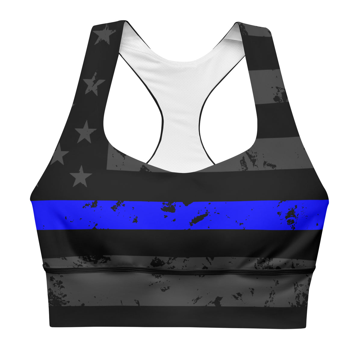 Thin Blue Line Sports Bra-Sports Bra-XS-Ardent Patriot Apparel Co.