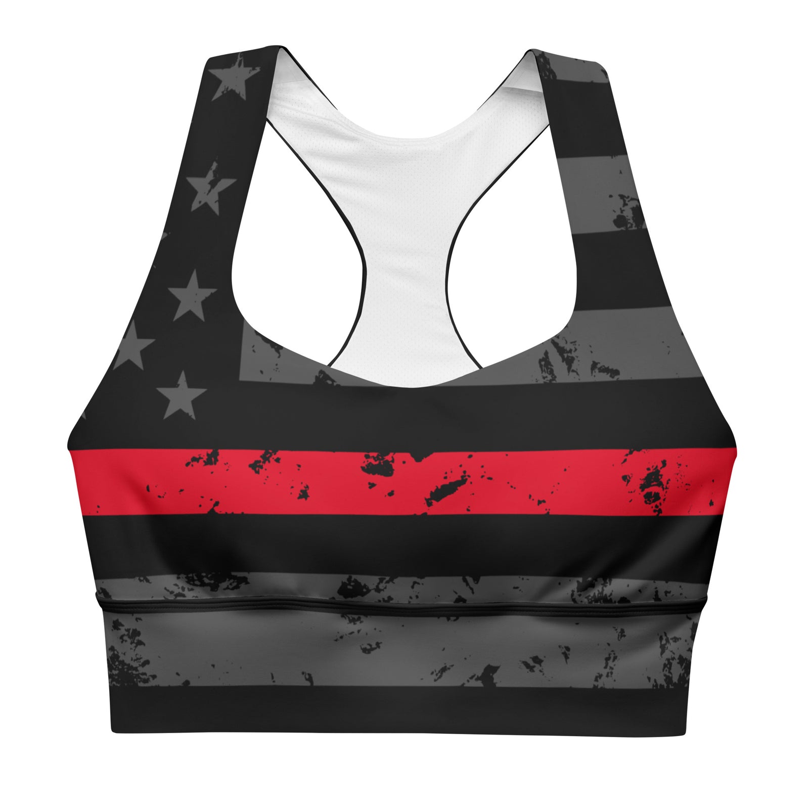 Thin Red Line Sports Bra-Sports Bra-XS-Ardent Patriot Apparel Co.