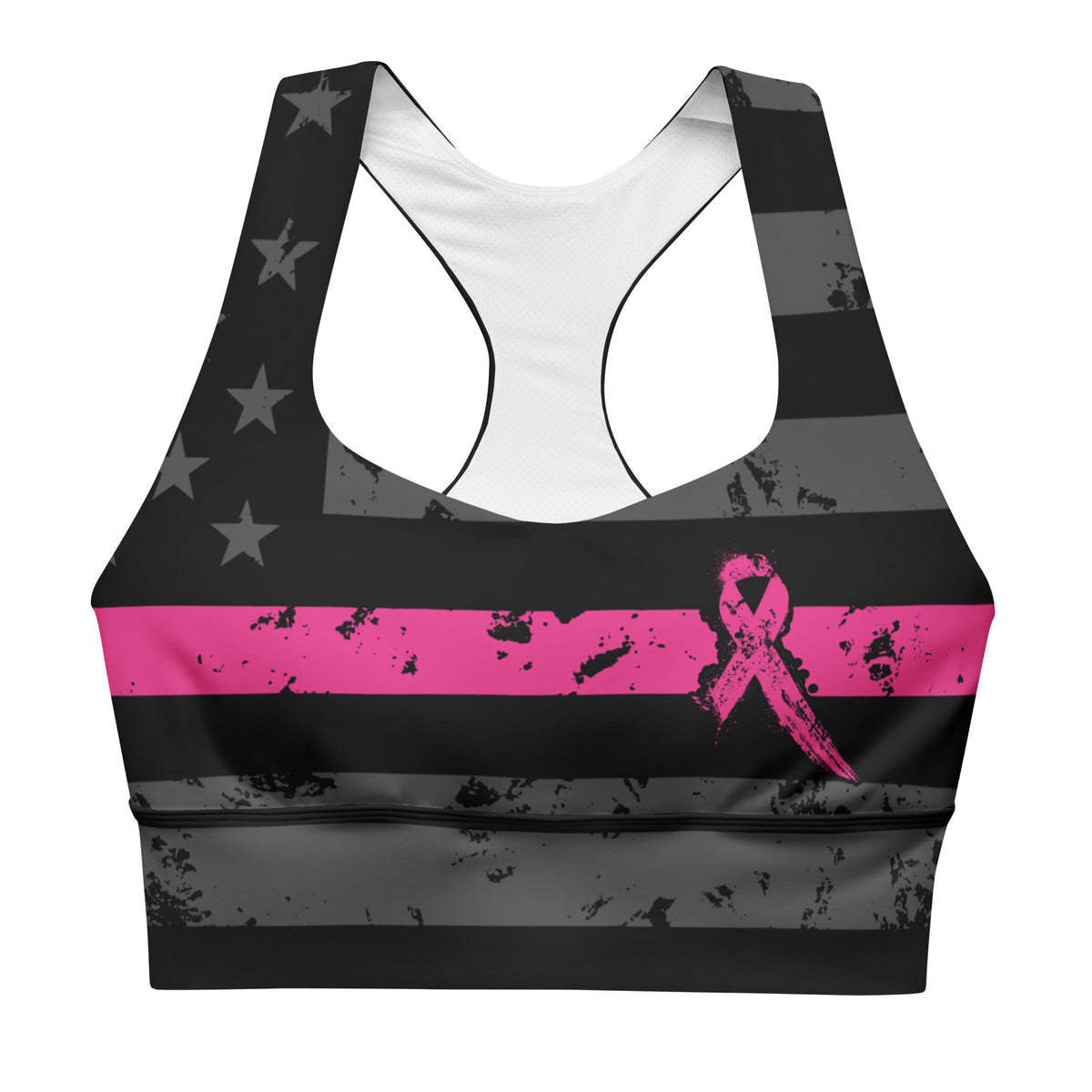 Thin Pink Line Sports Bra-Sports Bra-XS-Ardent Patriot Apparel Co.