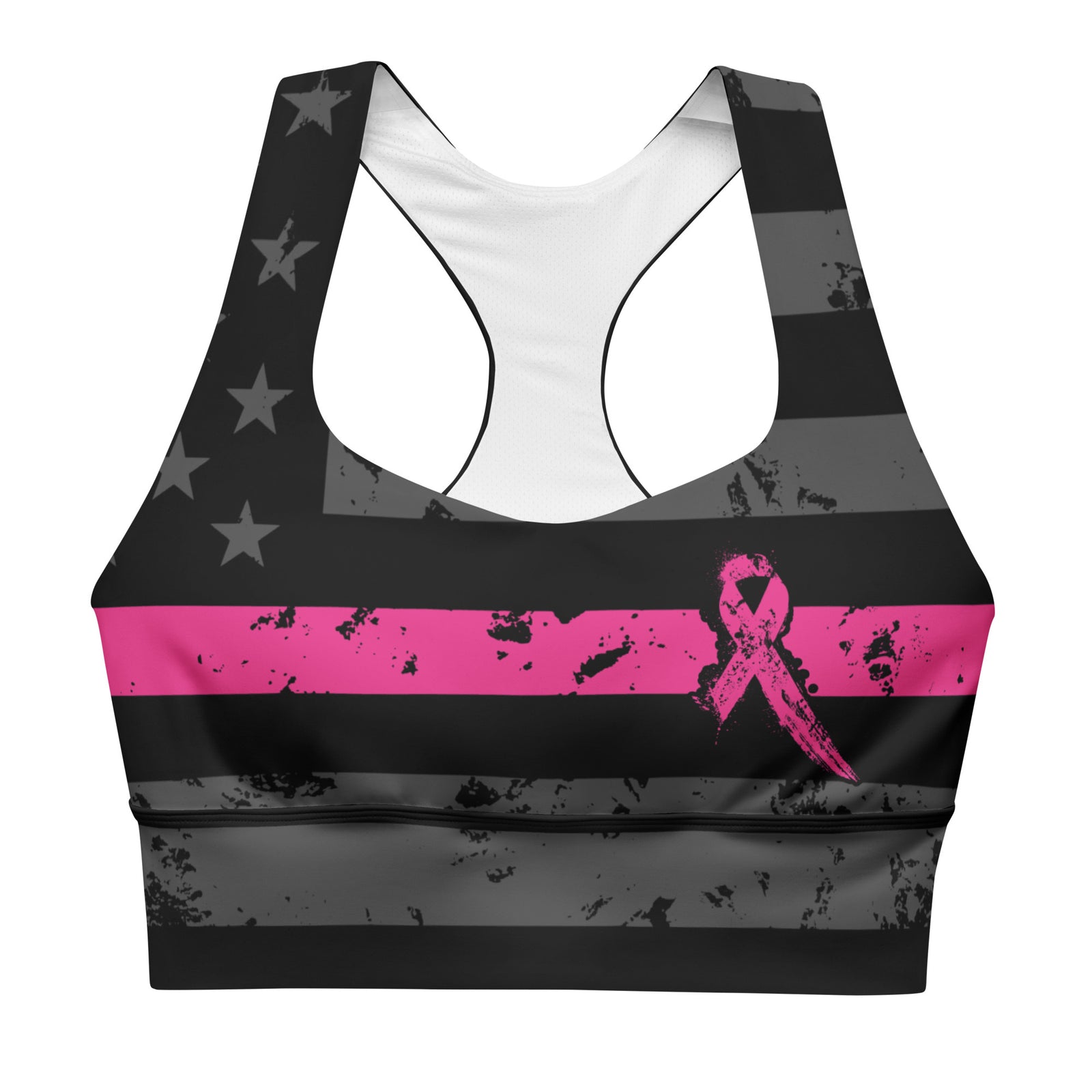 Thin Pink Line Sports Bra-Sports Bra-XS-Ardent Patriot Apparel Co.