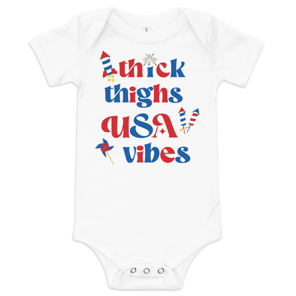 Thick Thighs-Onesie-3-6m-Ardent Patriot Apparel Co.