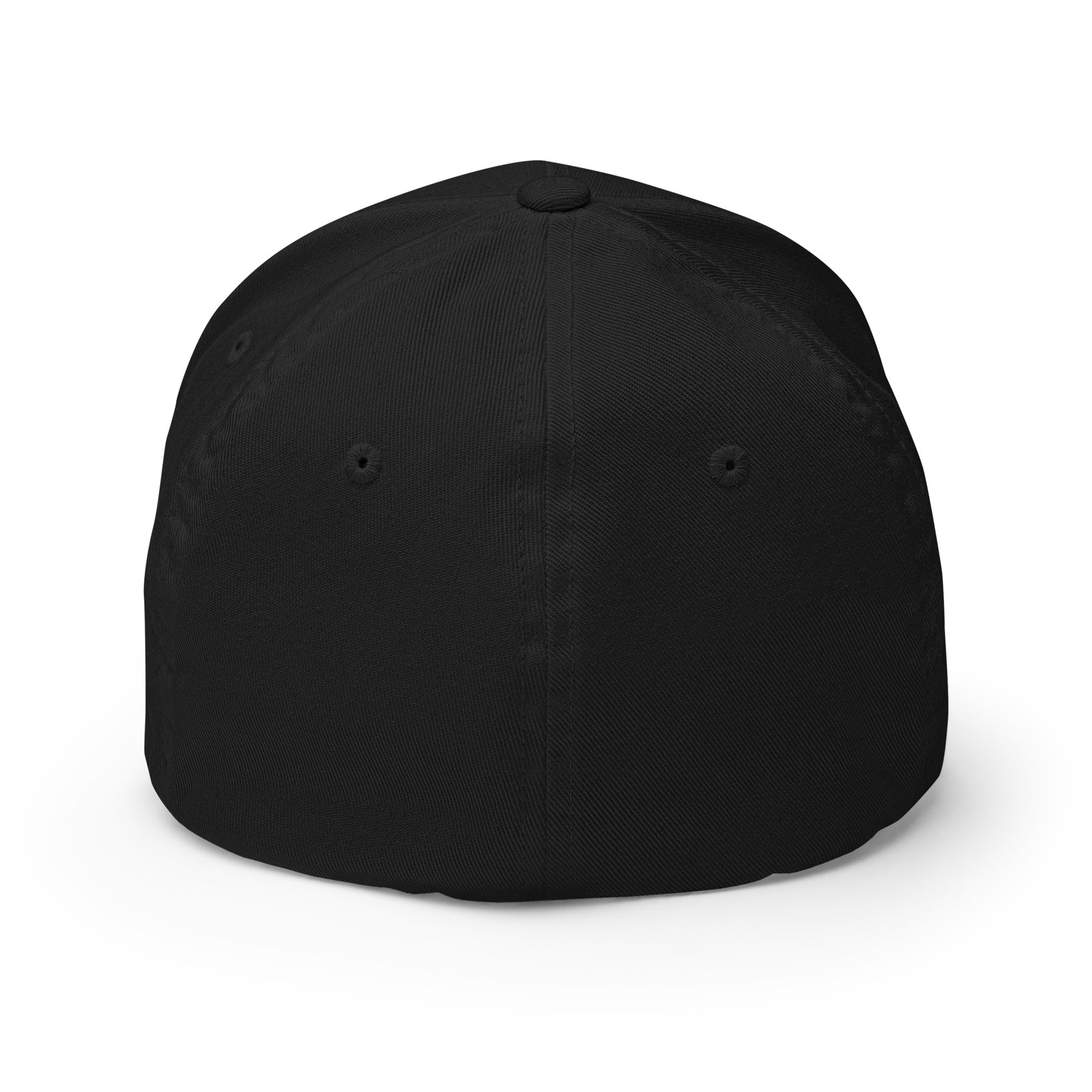 Dark Gothic MAGA Hat – Flexfit Black Cap, Make America Great Again, S/M